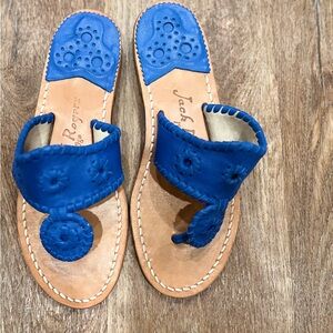 Jack Rogers Royal Blue Thong Sandals Sz 6
